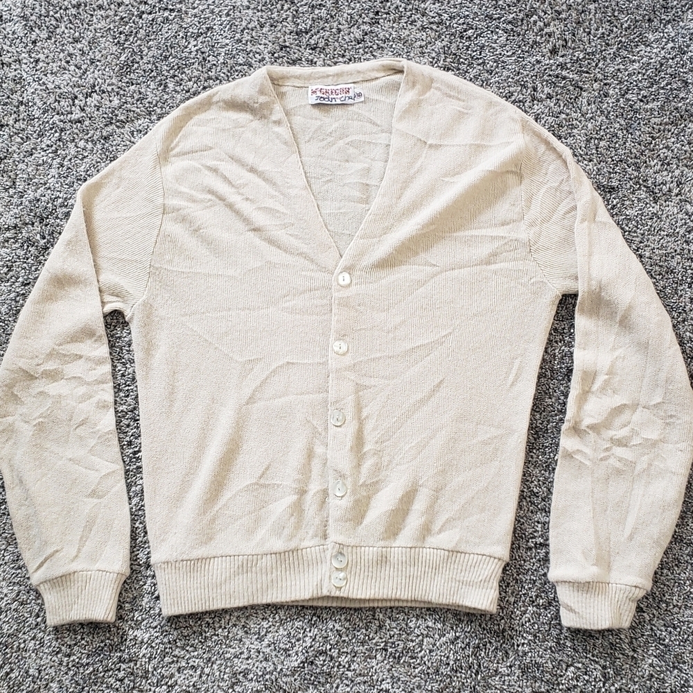McGregor | Vintage 80's Kurt Cobain Grunge Punk Wool Cardigan Sweater